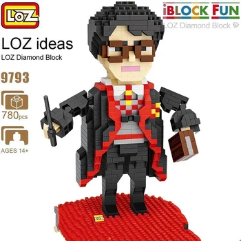 

New LOZ Blocks Character Anime Magician Movie Action Figure Block Plastic Assembly Toy Educational Diamond mini Block Brick 9793