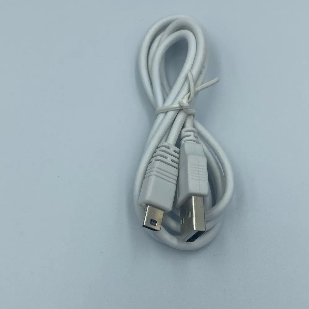 1000 шт./лот, белый, 80 см, мини-usb, мини-usb, 5 Pin, B, зарядное устройство, зарядный кабель, шнур, адаптер, мини-usb адаптер для MP3, MP4 плеера