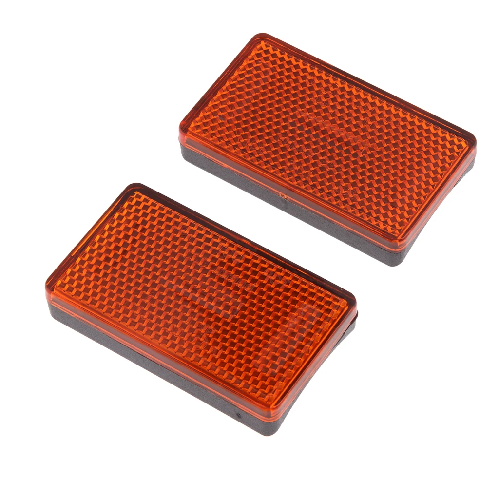 1 Pair Universal Motorcycle Motorbike Motor Scooter Rectangle Reflectors Exterior Accessories reflectante moto