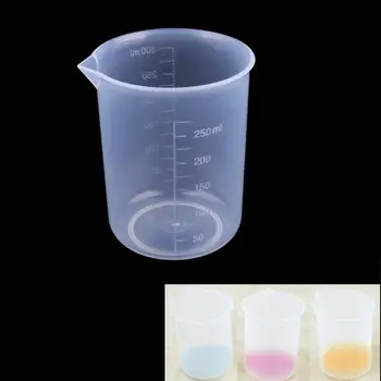 

5 Sizes Plastic Beakers Measuring Cups Set Graduated Transfer Pipettes
