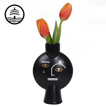 

BAO GUANG TA Creative Personality Ceramic Vase Nordic Style Abstract art Statue Home Hall TV Cabinet Home Decor A1968