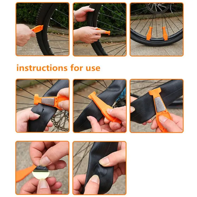 Best 3 in 1 Bicycle Tire Repair Kits Bike Tire Levers Pry Bar Cycling Tyre Repair Glue Tire Patch PXPF
