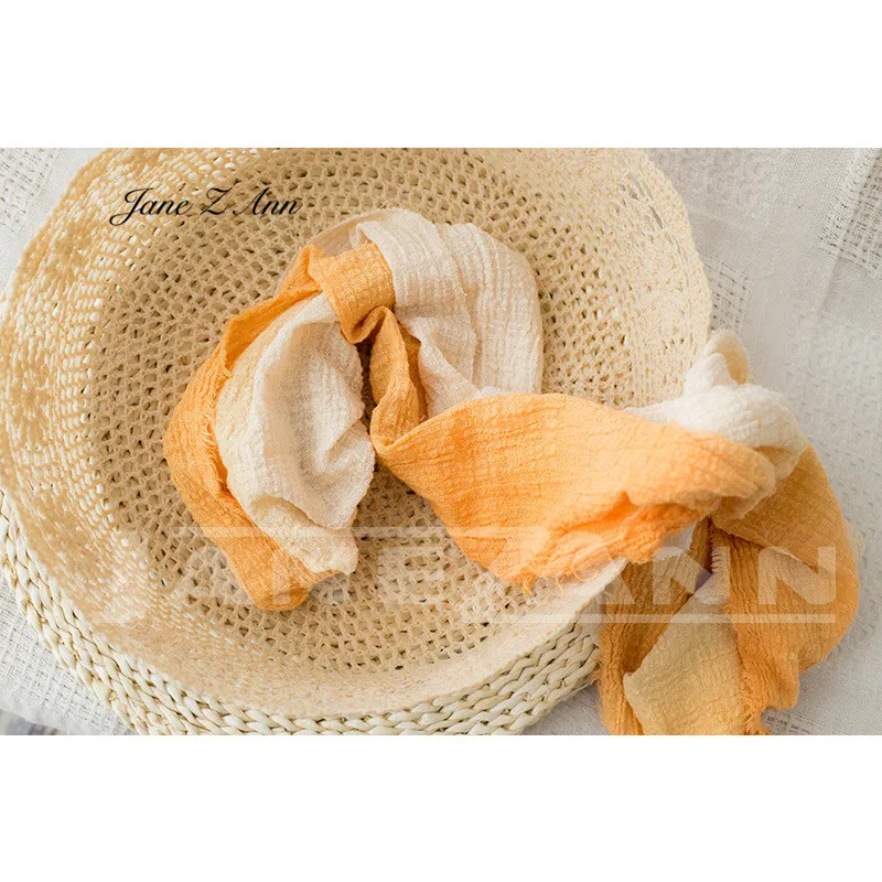 orange Jane Z Ann новорожденный реквизит для фотосъемки младенческий градиентный тканевый чехол Студийная фотосъемка acccessories - Цвет: orange