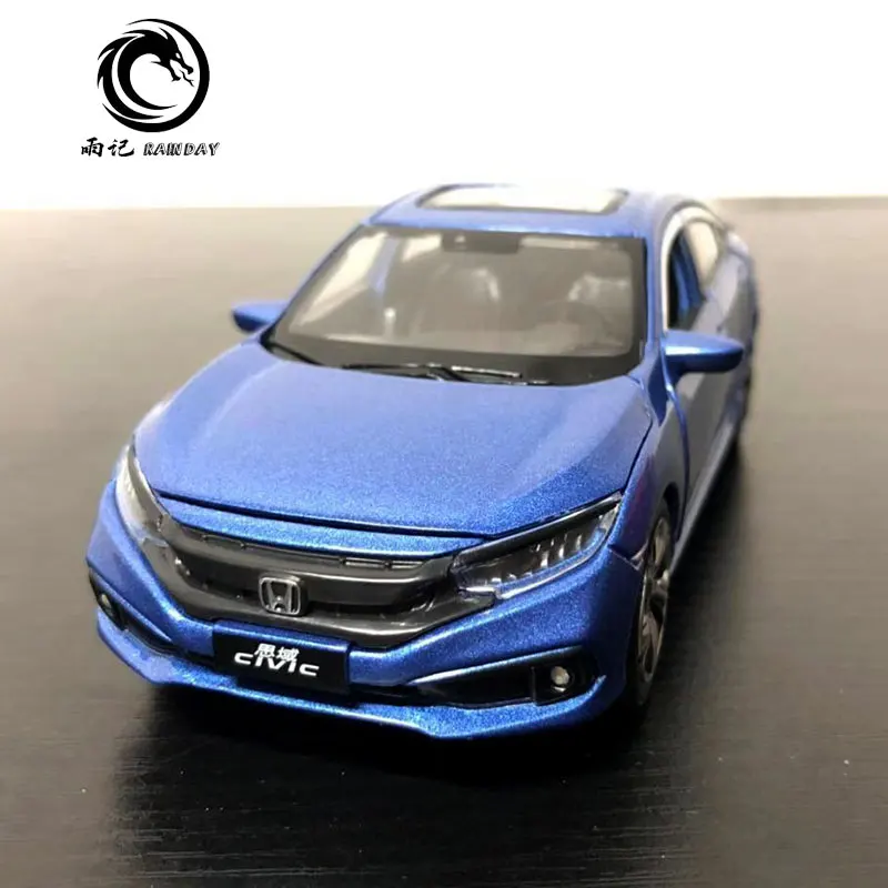 JK 1/32 масштабная модель автомобиля игрушки Япония Honda Civic звук и свет литья под давлением Металл тянет назад модель автомобиля игрушка для подарка, дети, коллекция