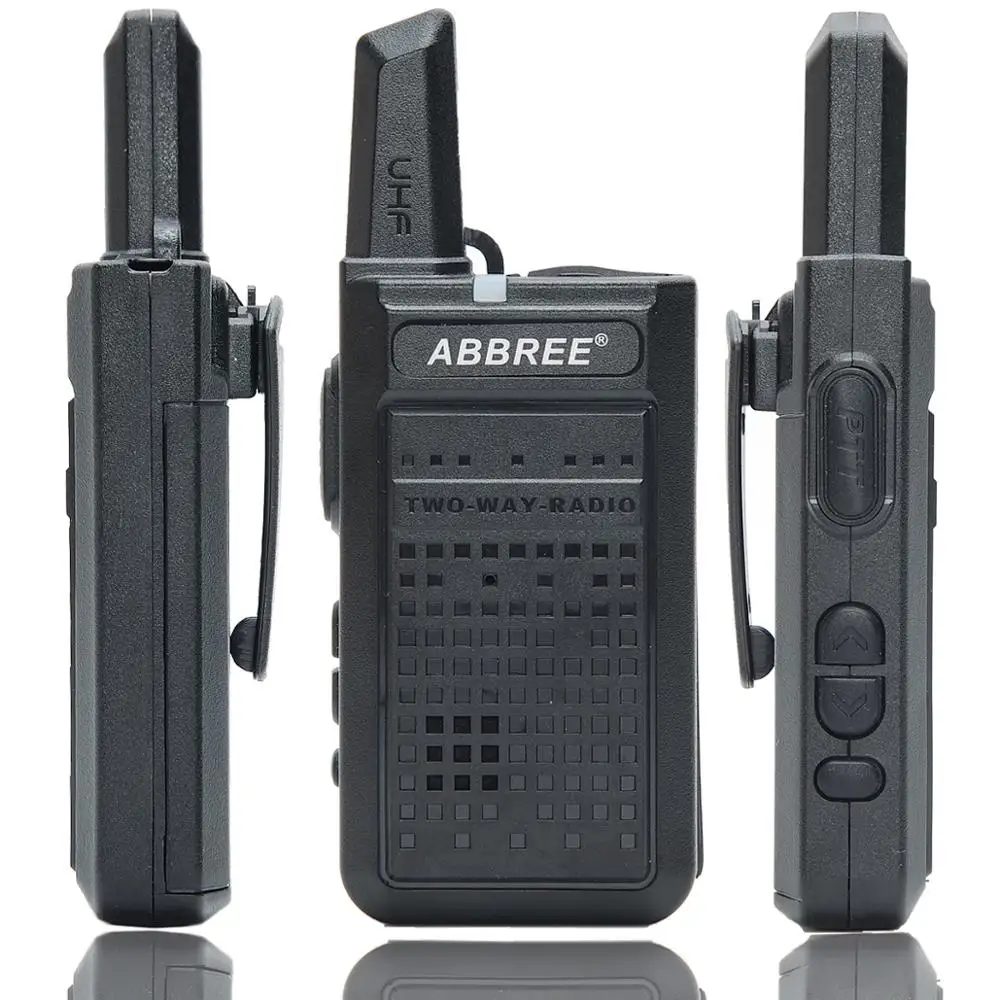 4 шт. ABBREE AR-A2 мини-рация UHF 400-470 МГц VOX USB зарядка портативное радио Comunicador двухстороннее радио