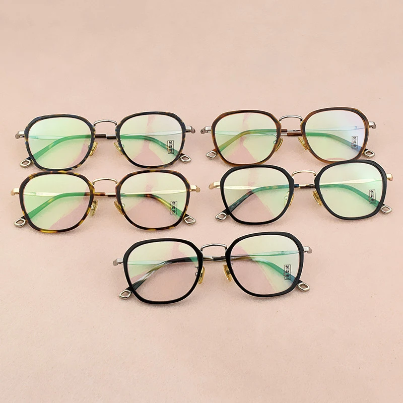 Квадратная брендовая оправа для очков мужские ультралегкие Женские винтажные Рецептурные очки ретро оптическая оправа мужские оправы для очков