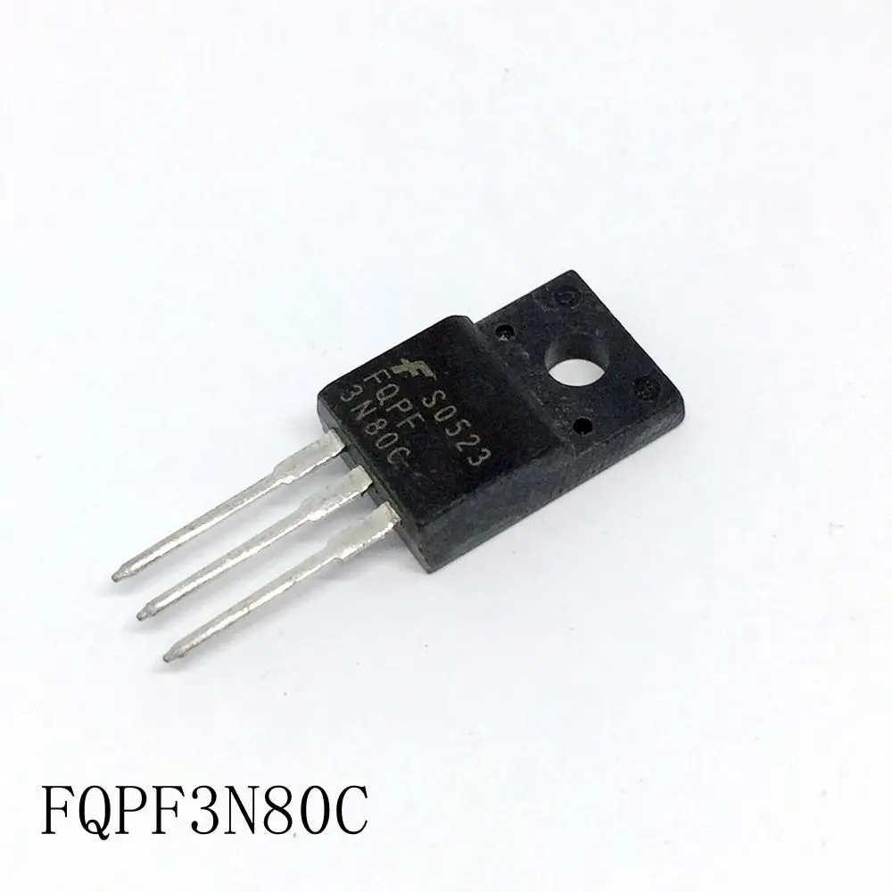 MOS FQPF3N80C TO-220 3A/800V 10 шт./лот Новинка
