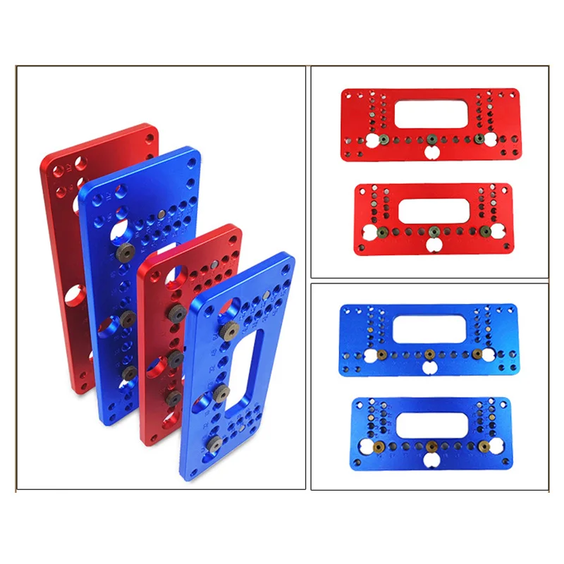 

Handle Punching Positioner Aluminum Alloy Locator for Home Woodworking Simple Operation TY