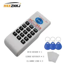 Duplicador do leitor 125 mhz da identificação do escritor 13.56 khz do cartão de acesso rfid para a duplicação do cartão do controle de acesso