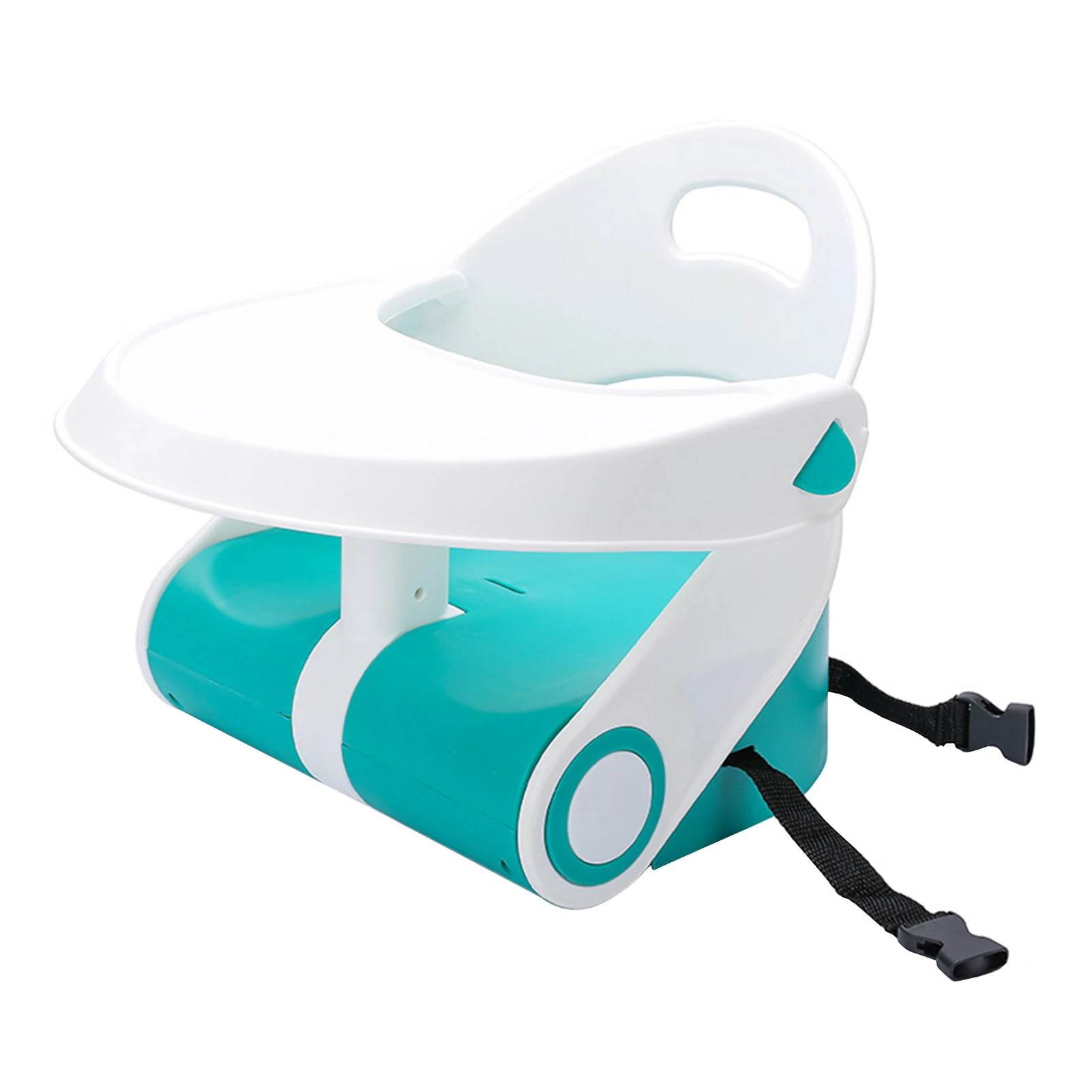 Baby Chair Booster Seat With Tray Foldable Floor Seat With Removable Feeding Tray