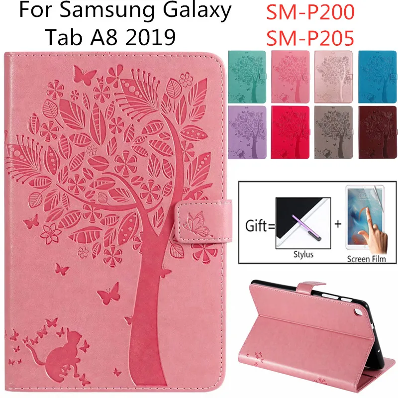 8 &quotпланшет Funda Capa для Samsung Galaxy Tab A8 2019 SM P200 P205 тонкий складной флип чехол из
