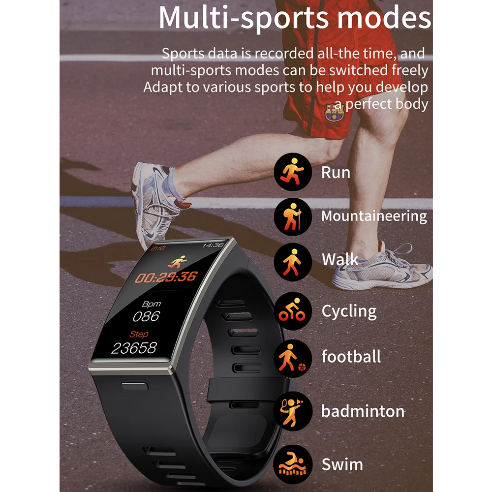 US $39.98 DM12 Smart Watch Men 19 Inch 170320 Screen Smartwatch Women IP68 Waterproof Band Sport Heart Rate Blood Pressure Android IOS