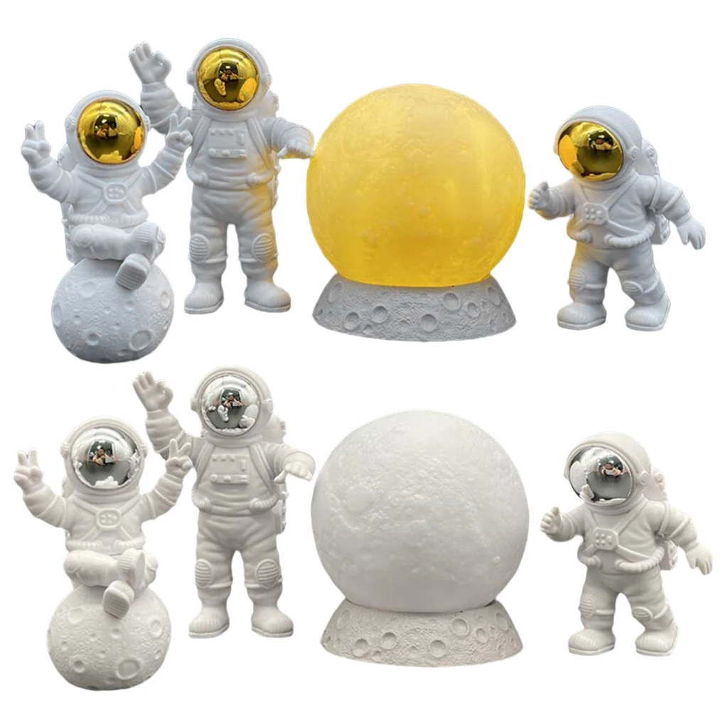 Скандинавский астронавт фотомодель торта Topper Spaceman статуя скульптура детские