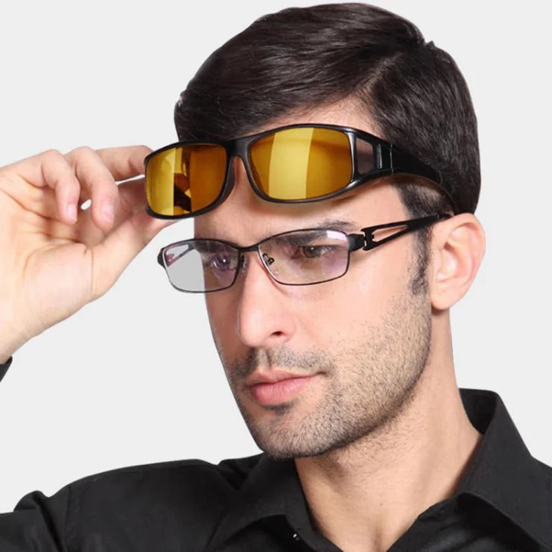 New 2 Pack Polarized Car Night Vision Goggles Sunglasses Night Driver Driving Goggles Unisex UV400 Glasses Auto Parts