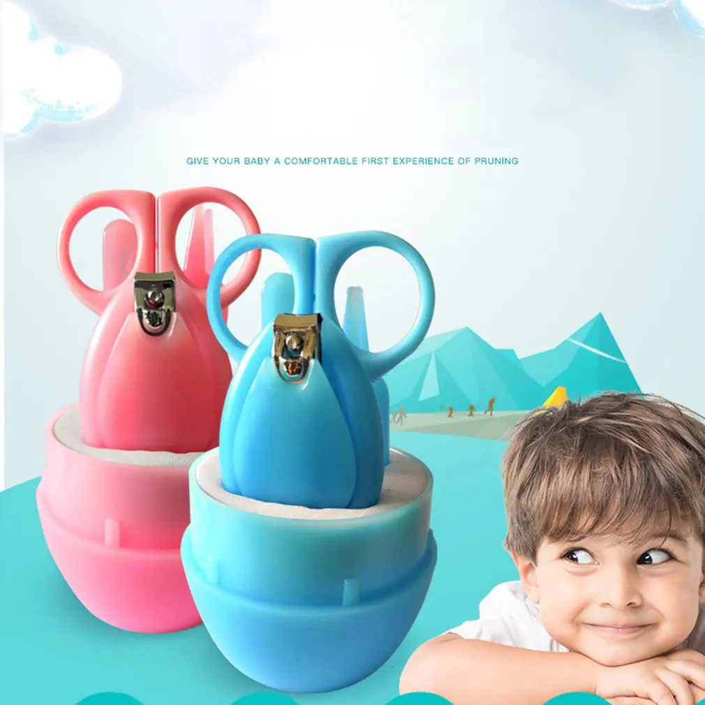 Children'S Special Anti-Meat Nail Clippers Safety Nail File Baby Nail Scissors Set Baby Nail Clippers