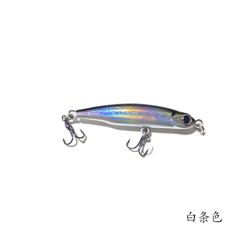 Рыболовная Приманка в форме гольяна микро-карандаш жесткая приманка с тремя