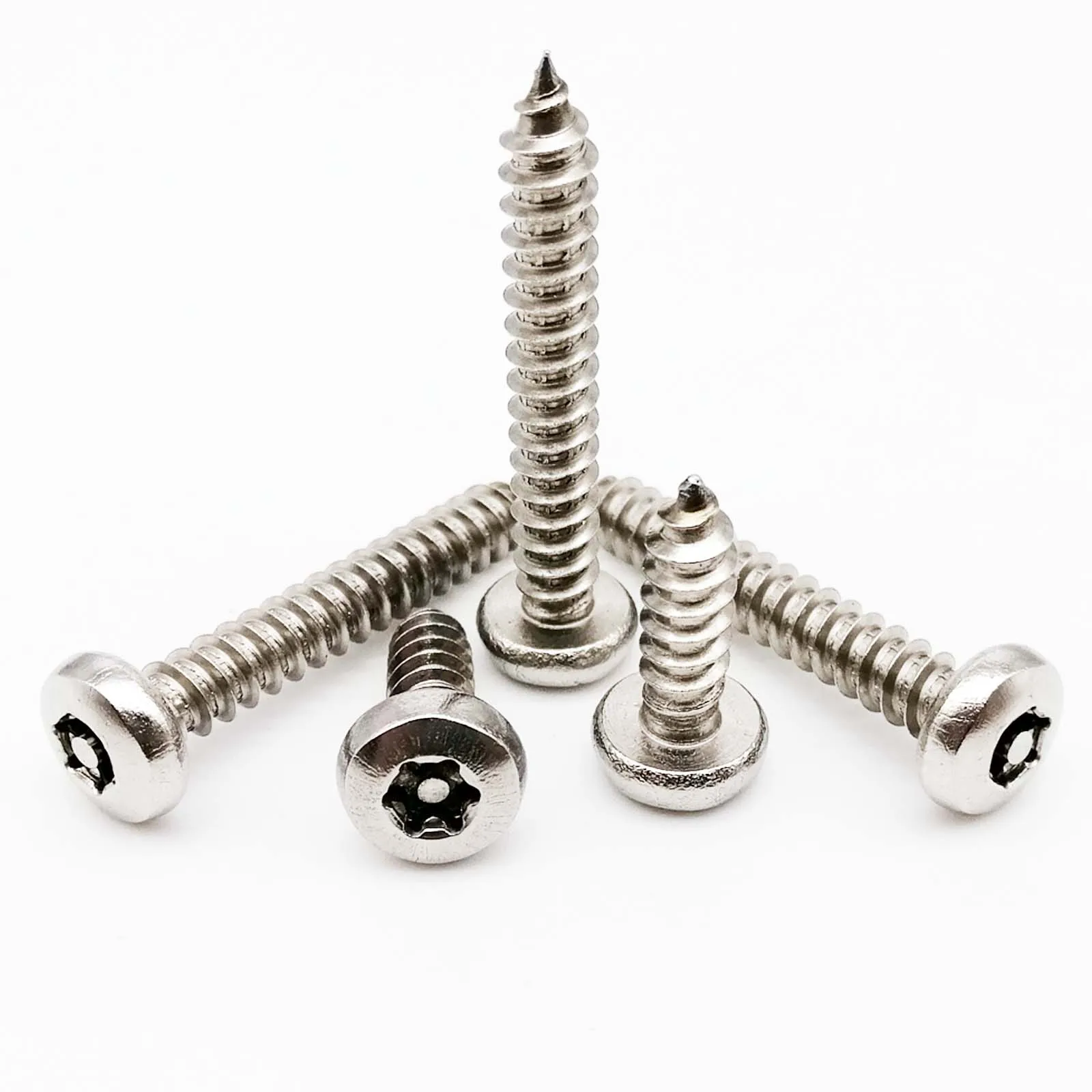 A2 acero inoxidable cabeza avellanada Torx Tornillos de seguridad lóbulo Pin Self Tapping Tornillos