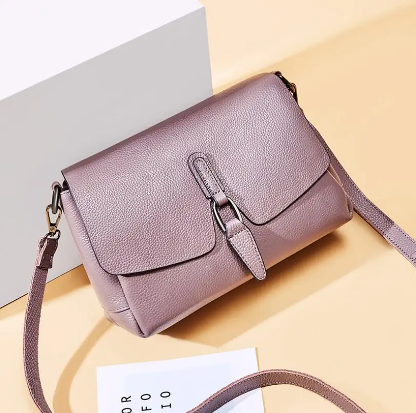 Bolsa feminina сумки через плечо для женщин Роскошные сумки женские сумки дизайнерские сумки из натуральной кожи сумка-мессенджер - Цвет: Фиолетовый