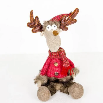 

Christmas Decoration Small Doll Creative Elk Doll Ornaments Christmas Toys Event Party Decoration Parts