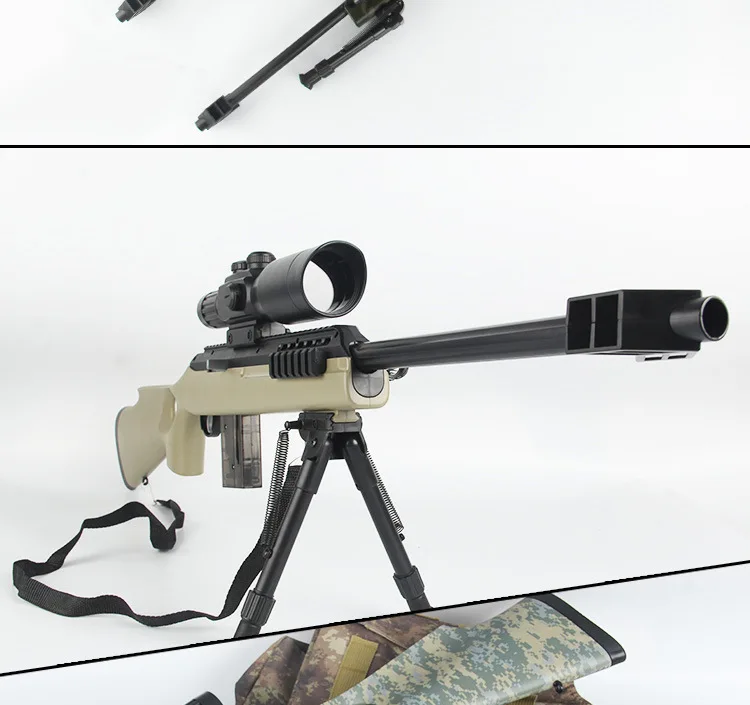 Золотой yu shun большой размер Barrett руководство одиночный снайперский водяной пистолет счетчик Страйк Косплей наружная игра модель игрушечный пистолет