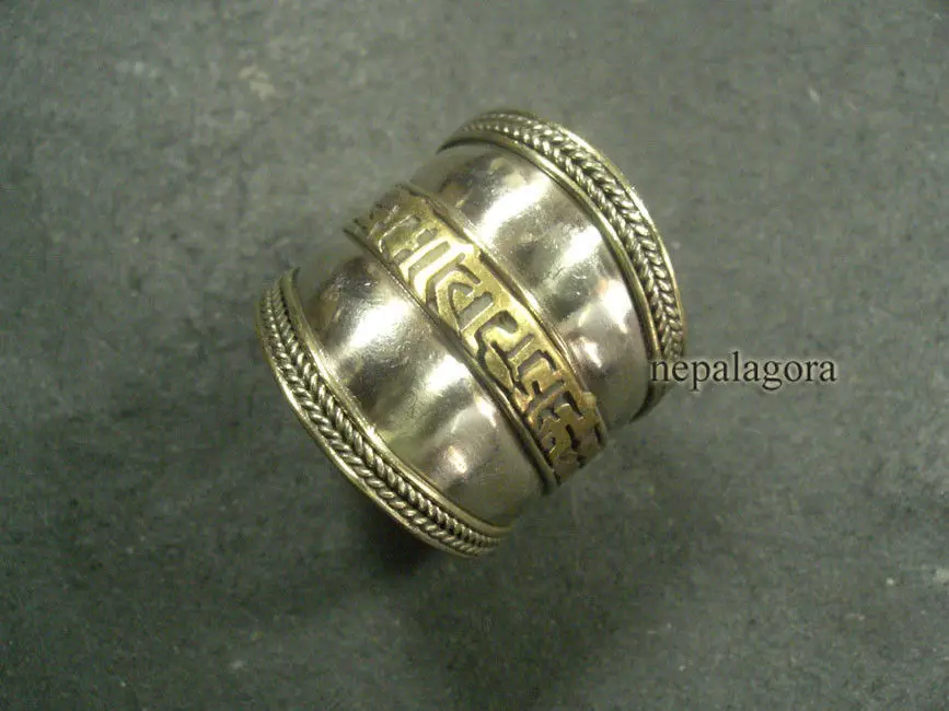 Бесплатно&gt Rnp169 Будда ОМ мантра смелый Большой Йога латунный сплав красивое