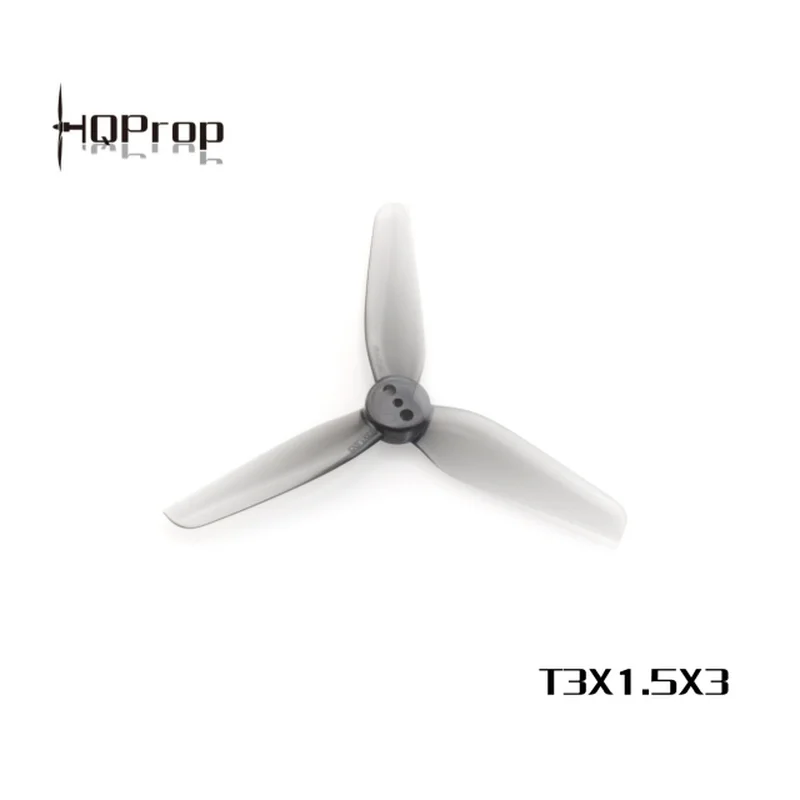 HQPROP T3X1.5X3 серый 3015 3 лопастной Пропеллер из поликарбоната для радиоуправляемых FPV