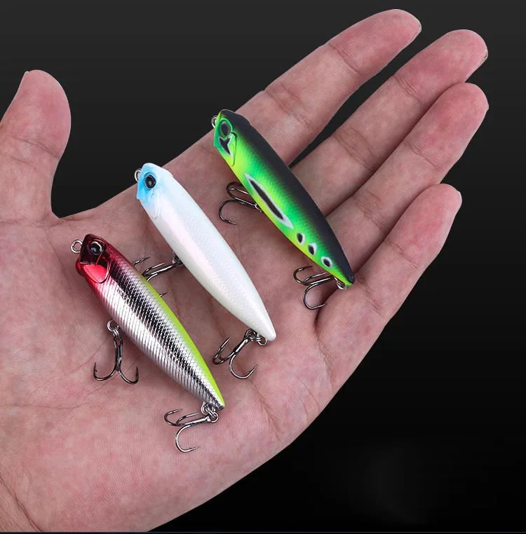 BassLegend Angeln Topwater Oberfläche Realis Die Bleistift Popper Köder Bass Pike Lure Spaziergang Die Hund WTD 65mm 6g 100mm 14g – Detail 3