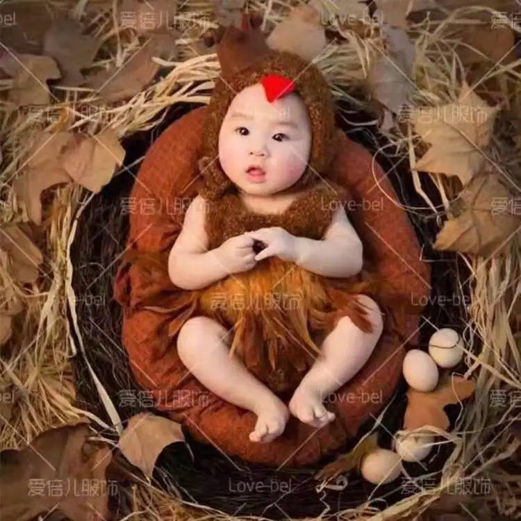 Одежда для фотосъемки новорожденных фотостудия детская одежда модель курицы детская одежда для фотосъемки - Цвет: brown
