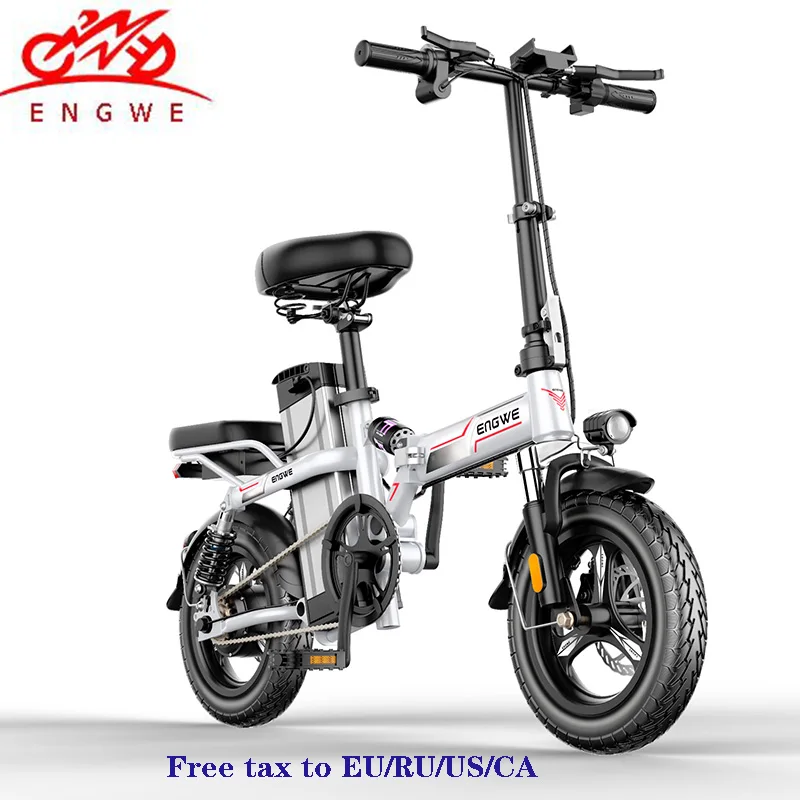 Clearance 14inch Mini electric bike 350W Powerful folding scooter Mountain electric bicycle 48V32A LG Lithium Battery city e bike two seat 28