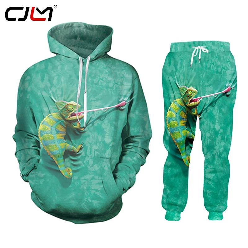 CJLM мужской/женский модный комплект одежды толстовка + штаны 2 предмета спортивный