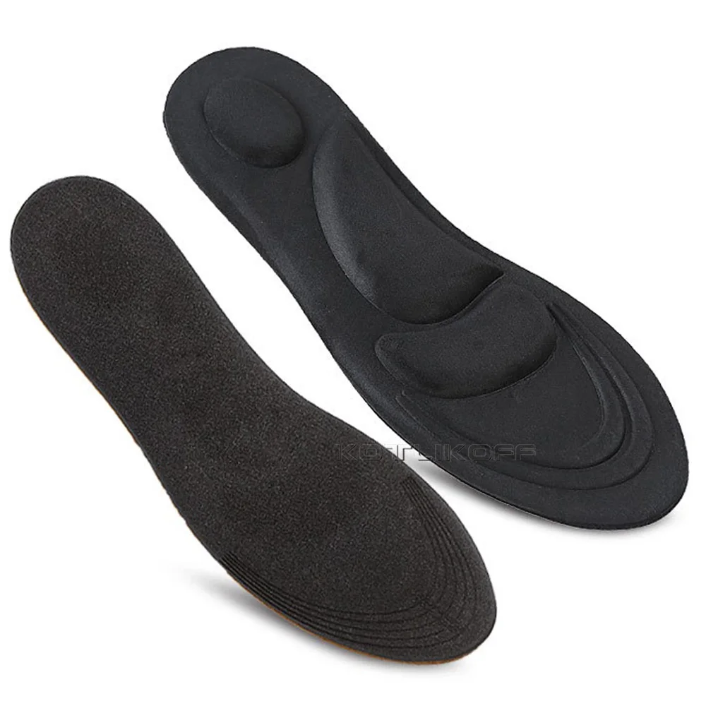 4D мягкие эластичные дышащие дезодорирующие стельки для бега, стельки для ног, мужские и женские стельки для обуви, ортопедическая прокладка