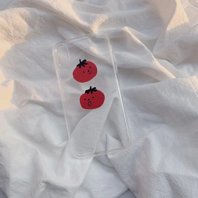 2020 Popular Cute tomatoes Case For iphone 12 11 11PROMAX 11PRO 6 6S 7 8 6S Plus 7Plus 8Plus X XS MAX XR Cover 12mini