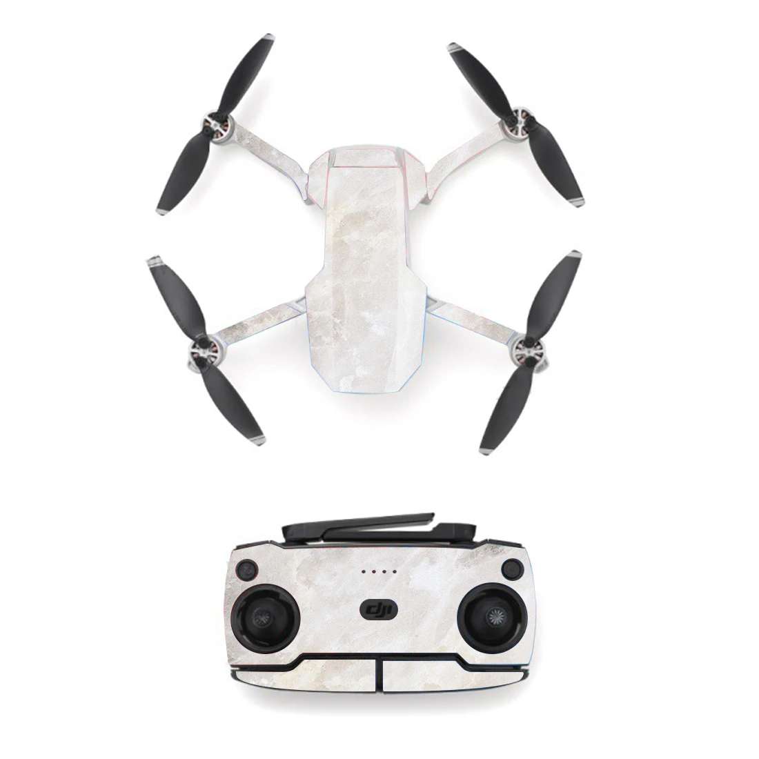 Мраморная текстура белый стиль стикер кожи для DJI Mavic мини Дрон и пульт