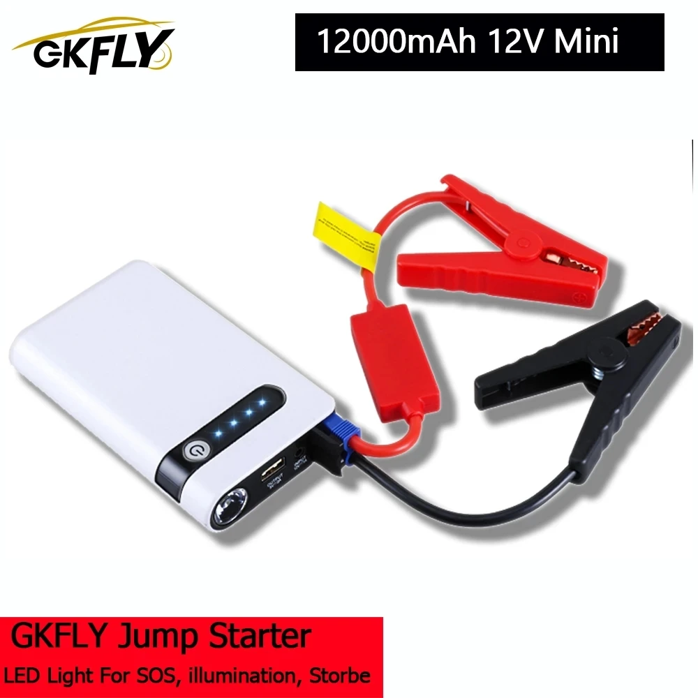 Многофункциональный 12000 мАч автомобильный стартер Power Bank 12В пусковое устройство
