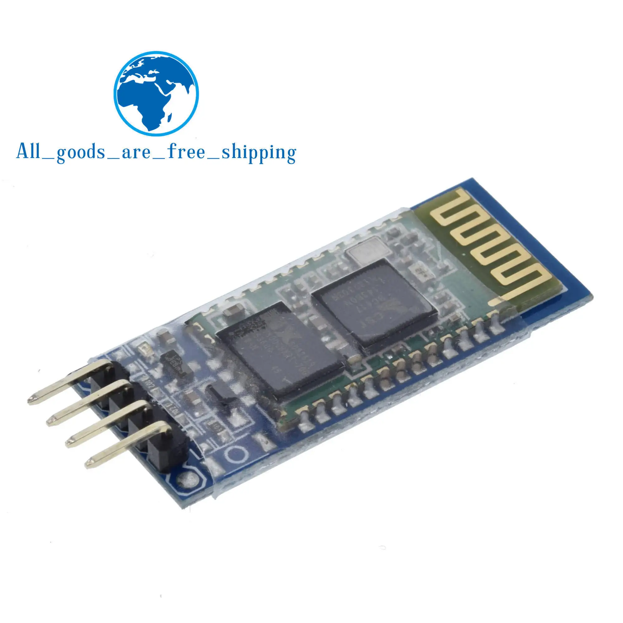 Завеса 1 шт. HC06 HC-06 Беспроводной Серийный 4 Pin Радиотрансивер RS232 ttl Bluetooth модуль Подключаемый модуль для arduino