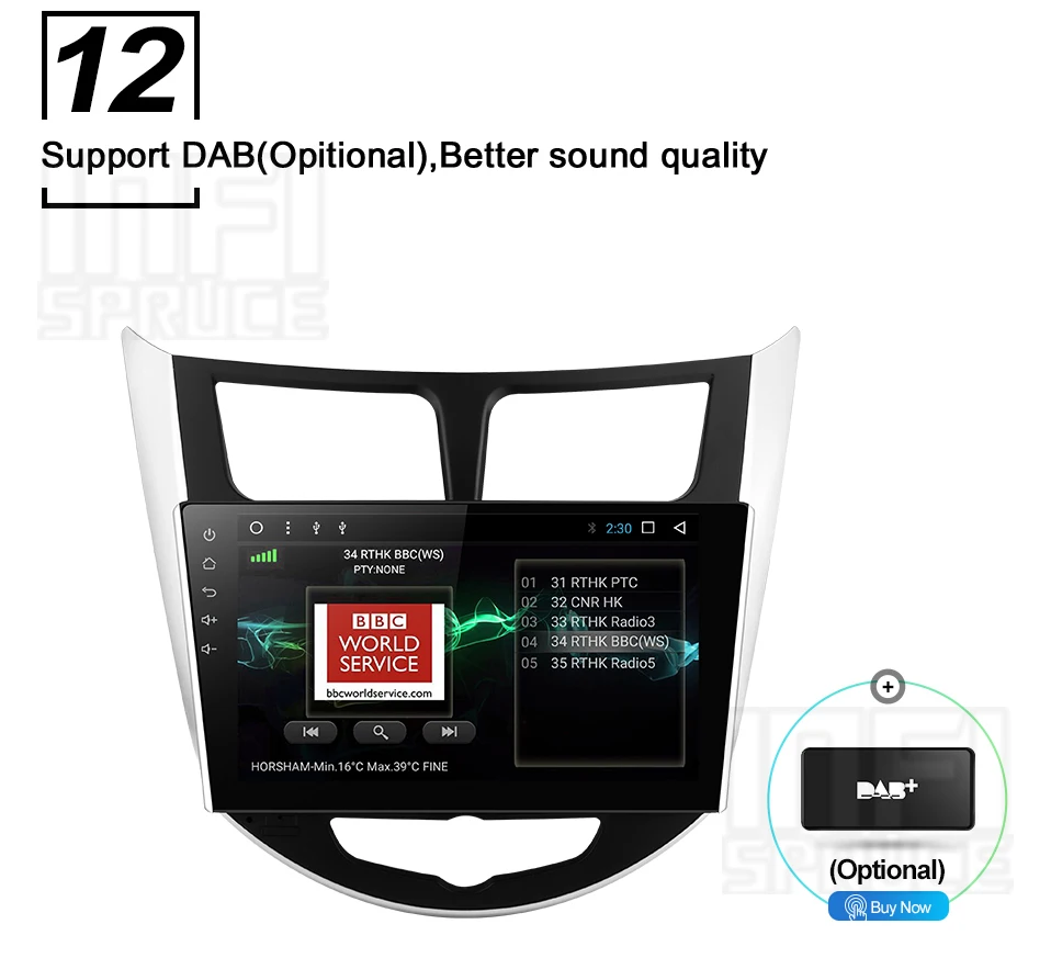 Top For Hyundai Solaris accent Verna i25 car dvd IPS  Android with gps navigation radio video car stereo multimedia player 15
