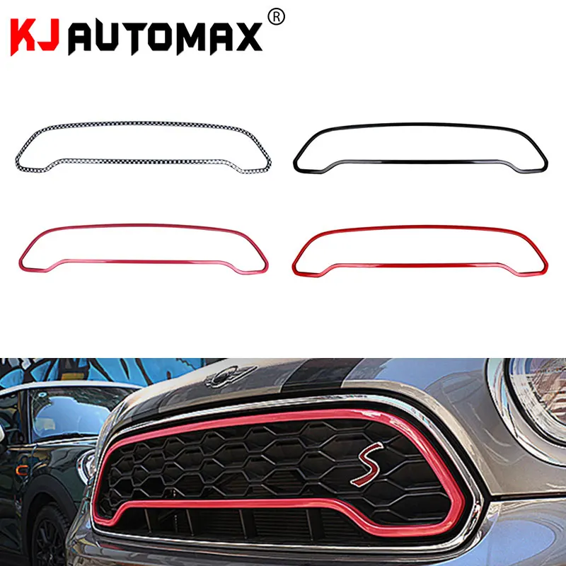 KJAUTOMAX для Mini Cooper F60 гриль рамка украшения красный розовый Checker черный материал ABS пластик