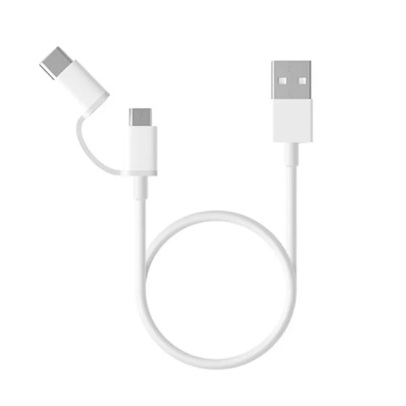 Оригинальный Xiaomi 2 в 1 кабель Тип C Micro usb для быстрой зарядки и синхронизации