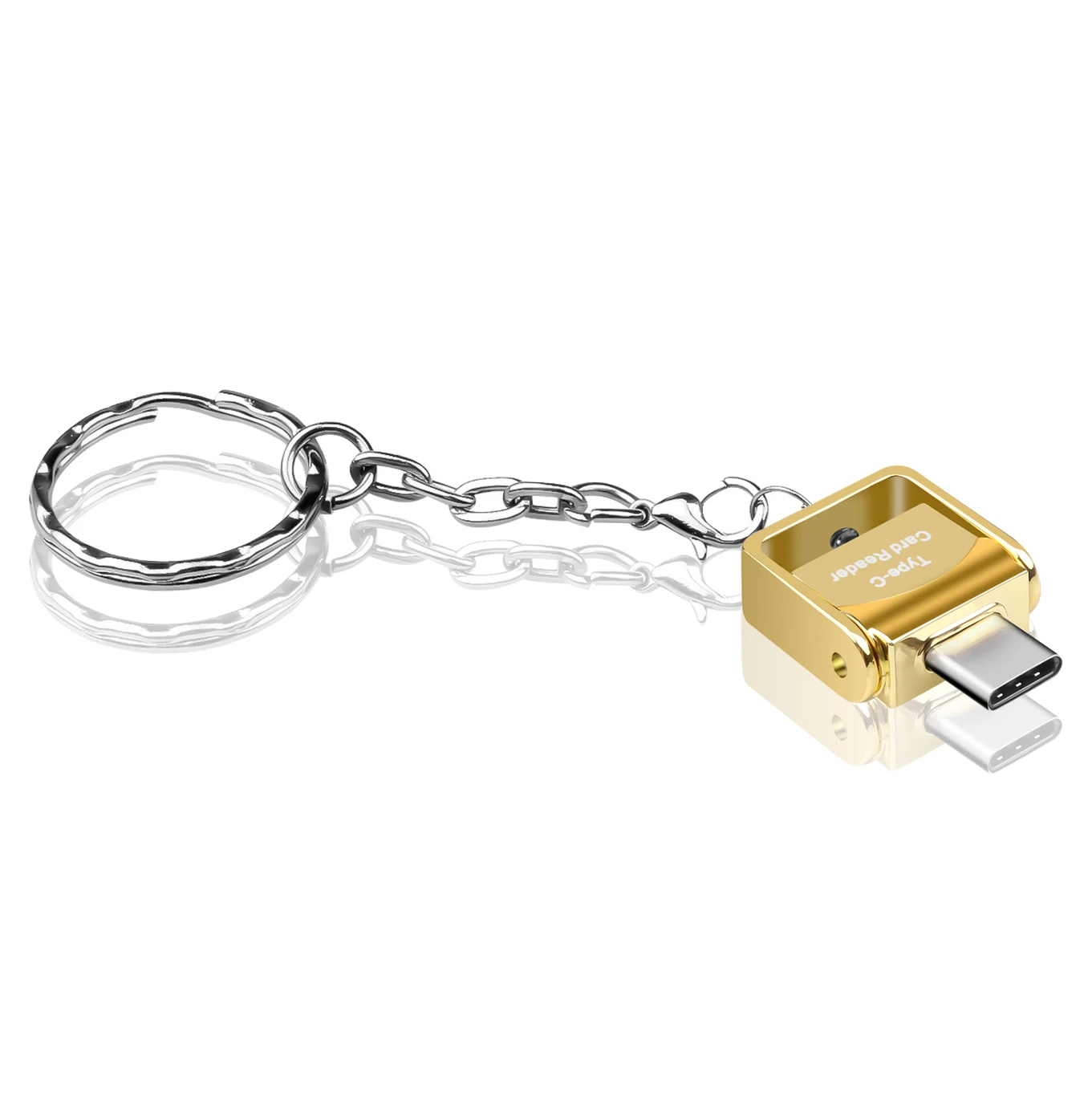Золотой Кардридер Kebidu type C Micro SD TF для Macbook Pro samsung S9 S8 Xiaomi 5 6 кардридер для Micro SD/TF Microsd ноутбука - Цвет: Золотой