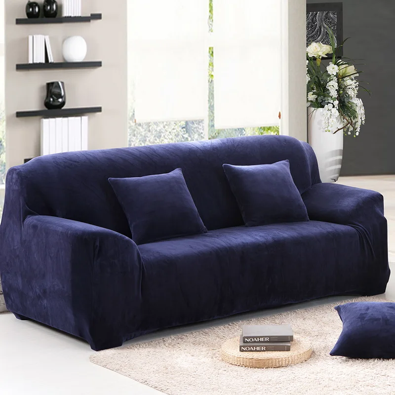 DIDIHOU плюшевый уплотненный универсальный чехол для дивана все включено эластичный чехол для секционного дивана для гостиной анти-грязные Чехлы для дивана