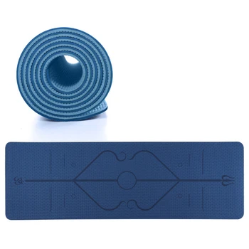 

Yoga Mat 1830*610*6mm TPE Yoga Mats Non Slip Mat Yoga Environmental Fitness Gymnastics Mats Exercise Mat Gifts for friends