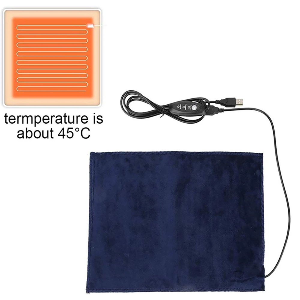 5v2a Carbon Fiber Cloth Heating Pad Clothes Seat Pet Heater Heating
