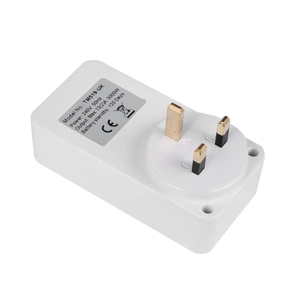 SINOTIMER TM519 7 дней Еженедельный ЖК-цифровой программируемый переключатель розетка таймер вилка контроль релейного переключателя времени ЕС/США/Великобритания/IT/BR/IL