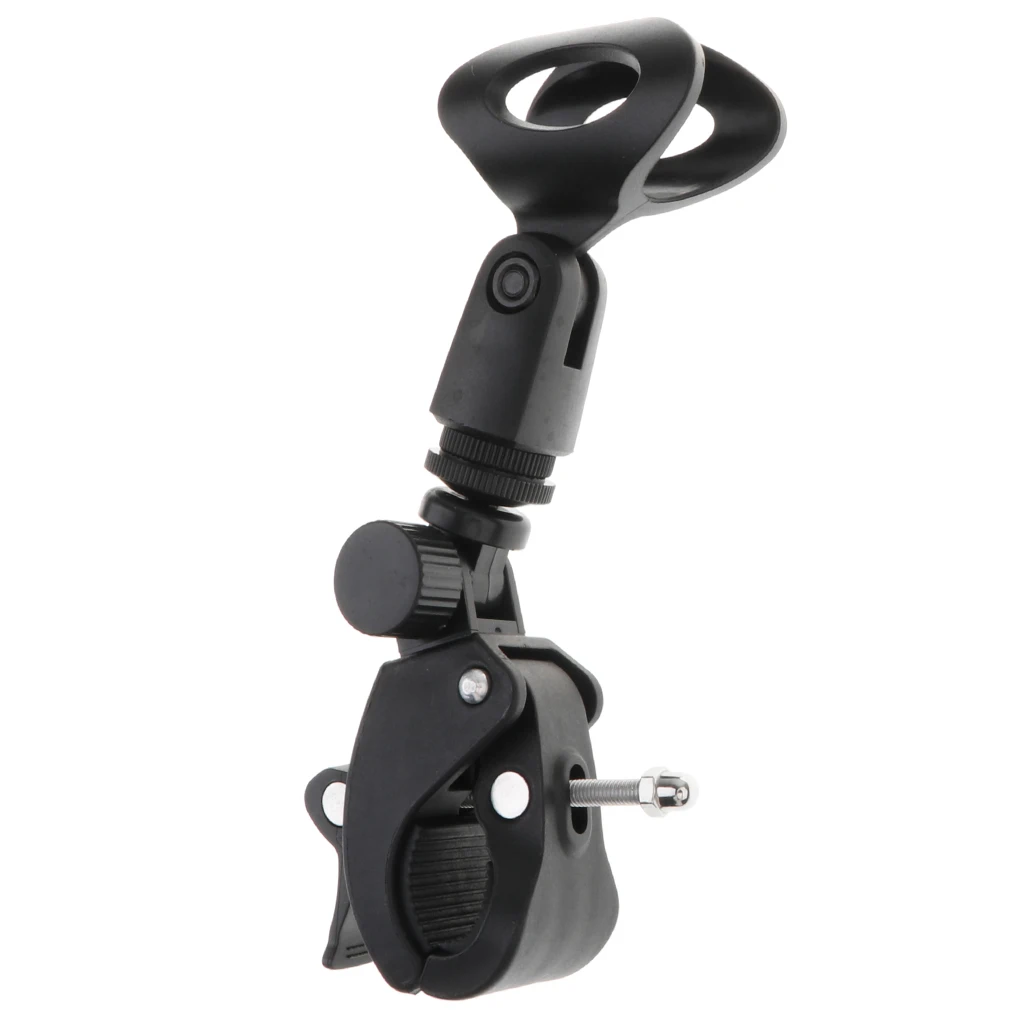 Microphone Stand Tripod Mic Stands Mic Clip Holder Adjustable Holder Clip Tripod Clip Mount Stand PVC