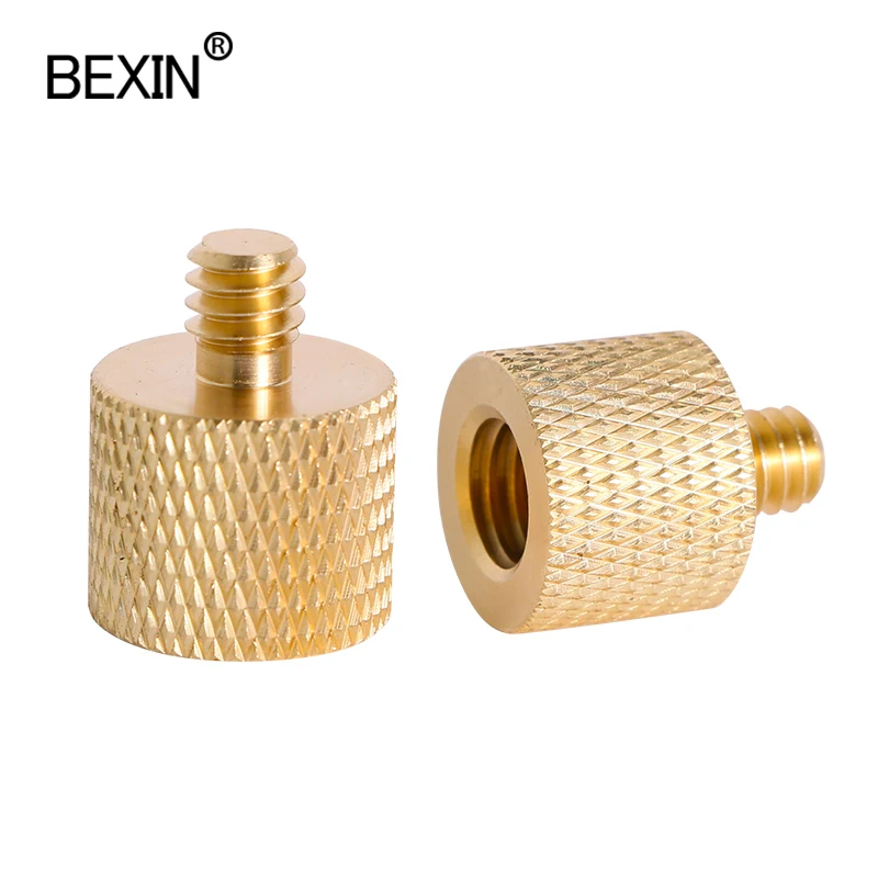

10 pcs 3/8" Female to 1/4" Male Tripod Thread Reducer Adapter Brass Copper screw Connecting camera screw for tripod ball head