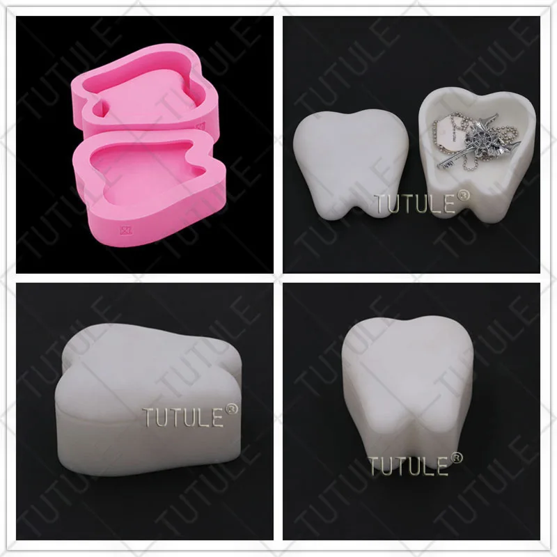 Зуб брелок, гибкий, для полимерной глины, Смола ювелирные изделия силиконовые формы для каучуковый лоток брелок коробка силиконовые формы