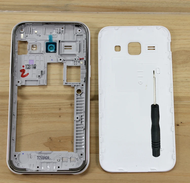 Для Samsung Galaxy J1 2015 J100 J100F J100H оригинальный мобильный телефон шасси в корпусе средняя
