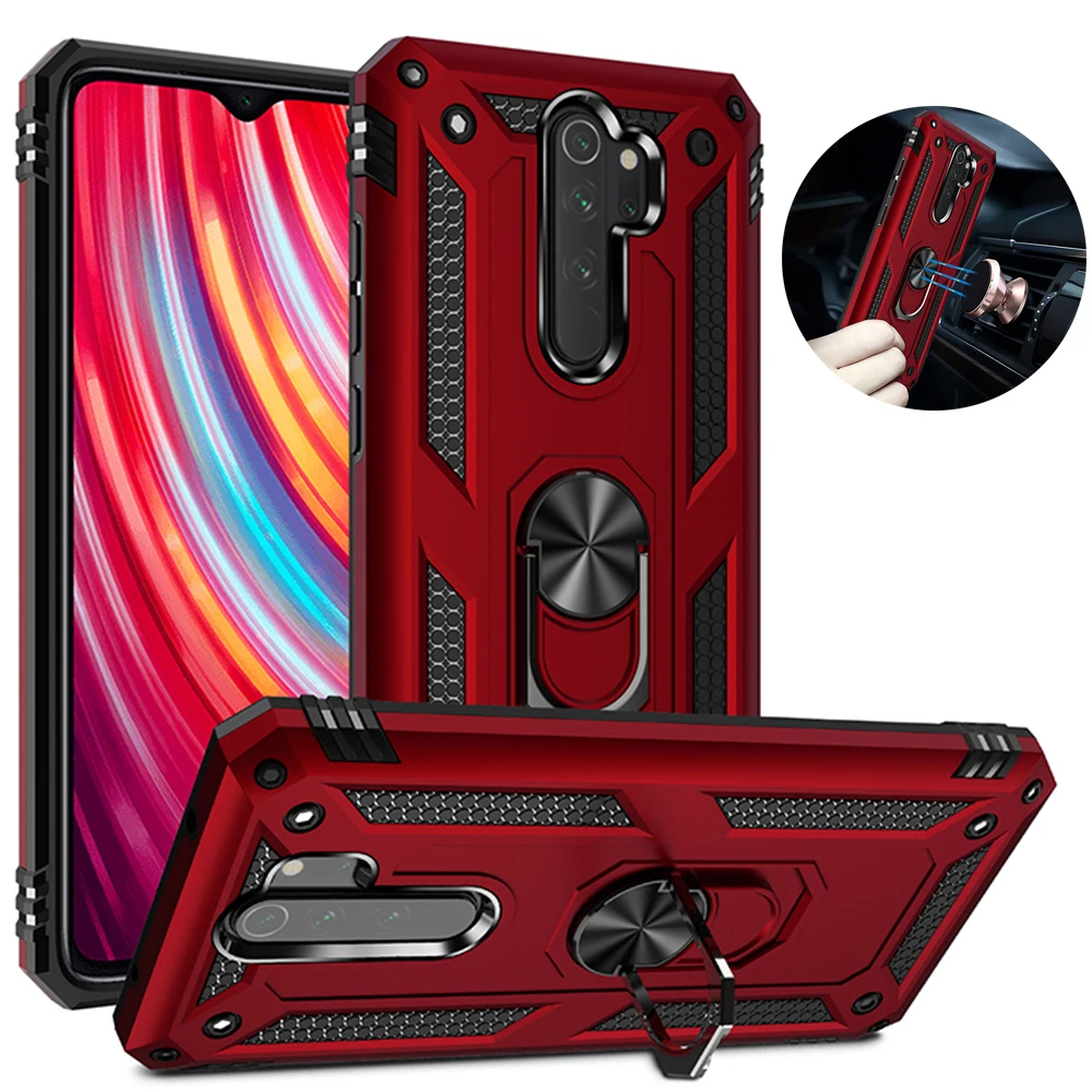 Чехол для телефона Redmi Mi Note 8 T 8 T, противоударный чехол для Xiaomi Redmi Note 8 Pro, чехол с подставкой, кольцо, Магнитный Роскошный чехол|Специальные чехлы| | АлиЭкспресс