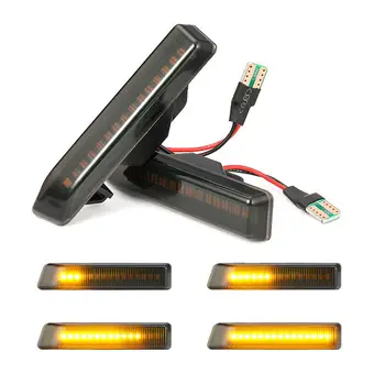

Smoke Side Marker Lights Dynamic Replacement 2pcs Set Car For BMW E53 X5 E36