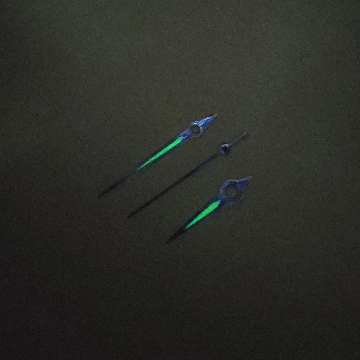 Watch accessories watch pointer NH35 hands pointer green super luminous, suitable for NH35, NH36 movement NO.4